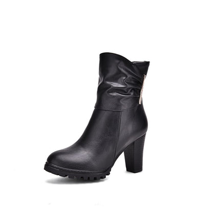 Women's High Heels Short Boots