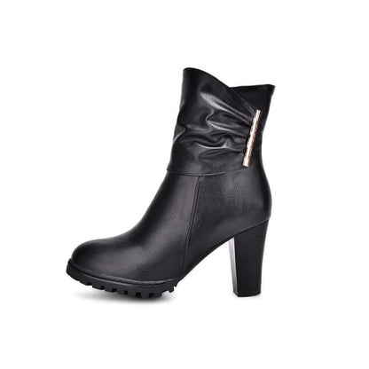 Women's High Heels Short Boots