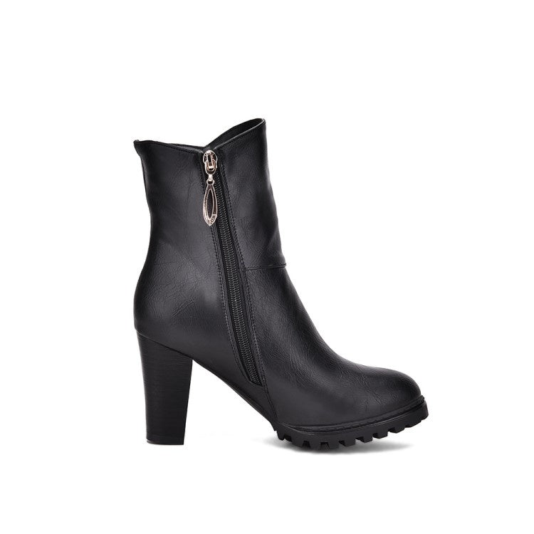 Women's High Heels Short Boots