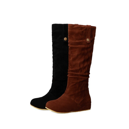 Women's Suede Tall Boots Shoes Woman