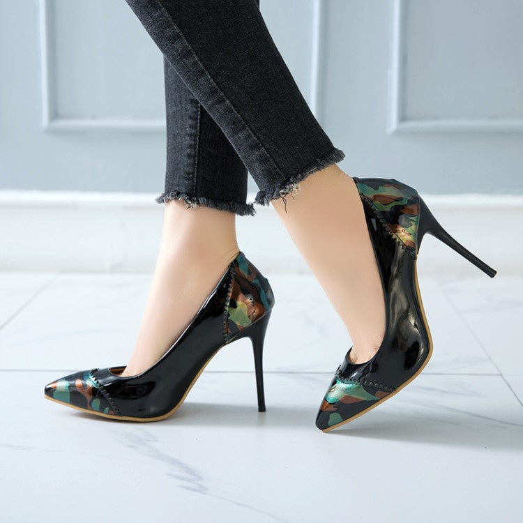 Women Pointed Toe Thin High Heels Pumps