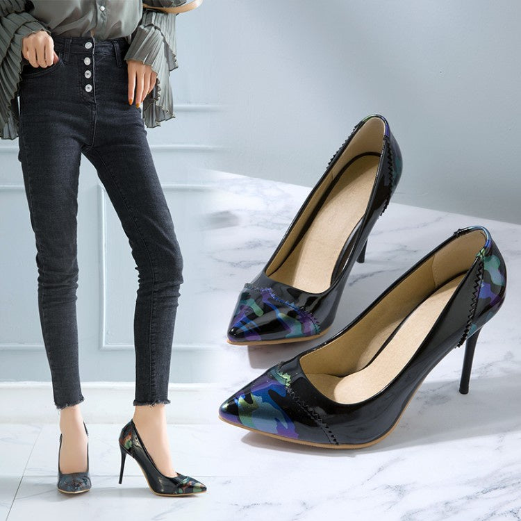 Women Pointed Toe Thin High Heels Pumps