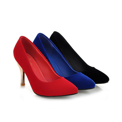 Women Pointed Toe Thin High Heels Pumps