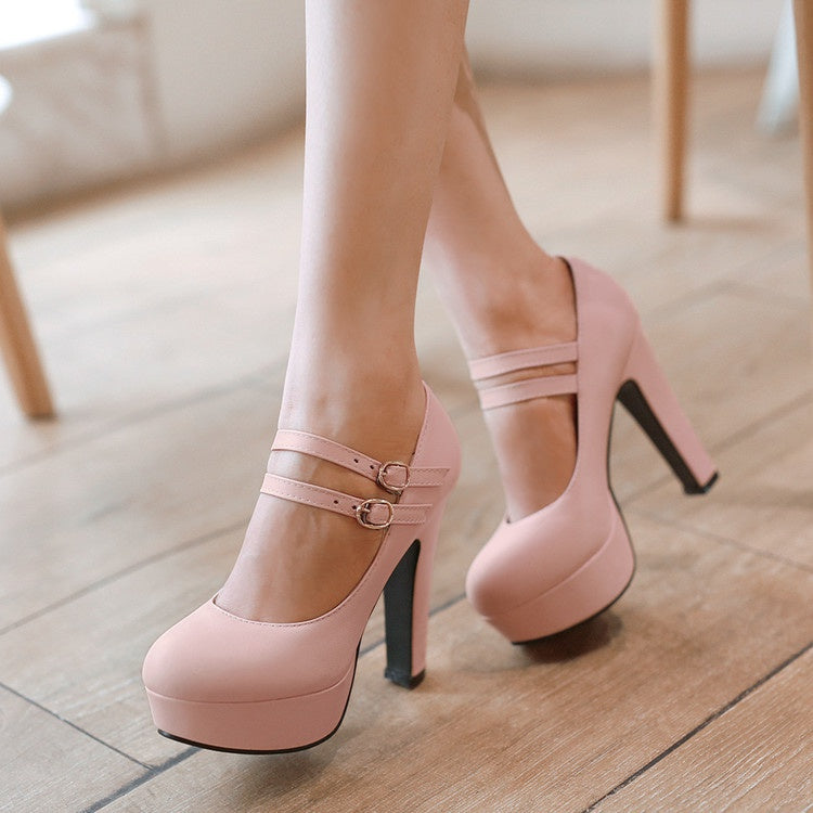 Women Platform Pumps High Heels Dress Shoes