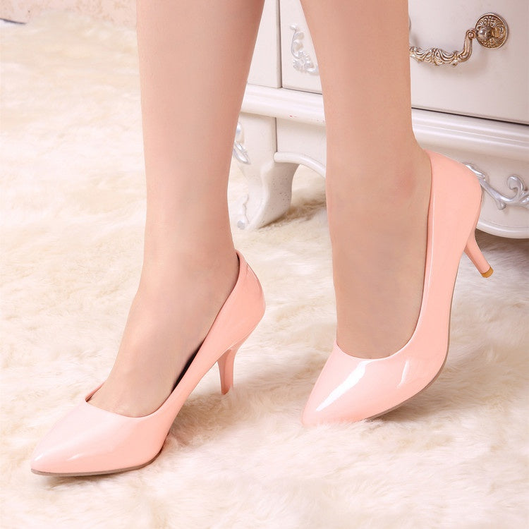 Women Pointed Toe Pumps High Heels