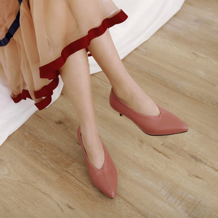 Women Pointed Toe Pumps High Heels