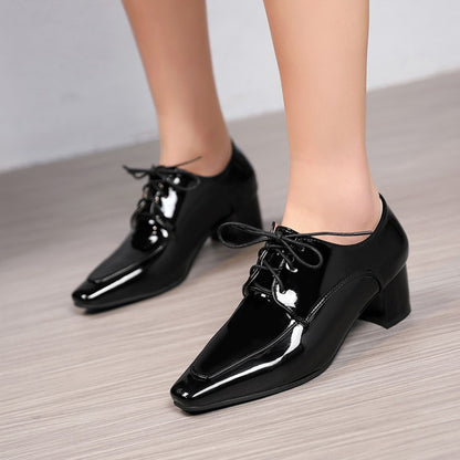 Women Patent Leather High Heel Shoes