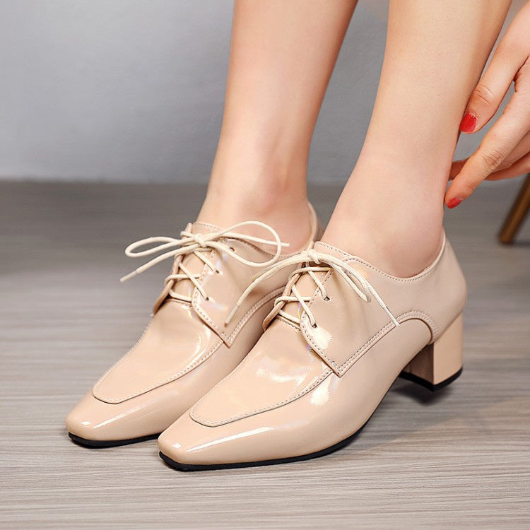 Women Patent Leather High Heel Shoes