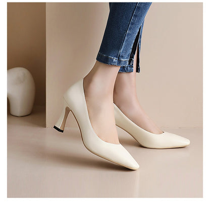 Women Square Toe High Heel Pumps