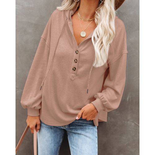 Womens Button Cardigan Solid Color Long Sleeve Sweater