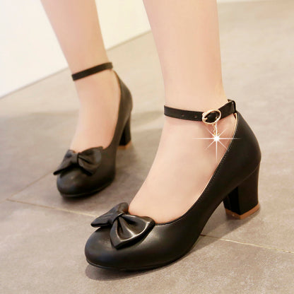 Pointed Toe Bow Women Pumps High Heels Shoes 8005