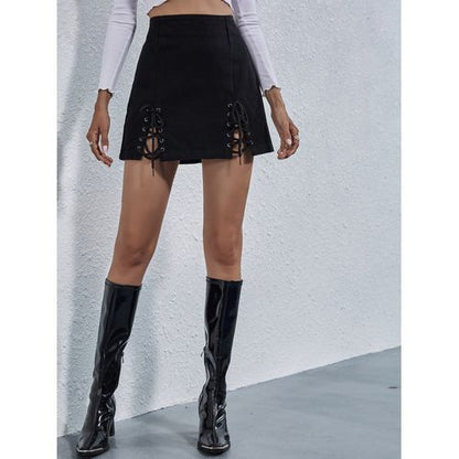 Ins Fashion Loose Cross-tied Short Women Skirts