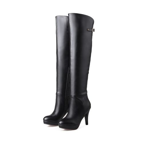 Women High Heels Platform Knee High Boots