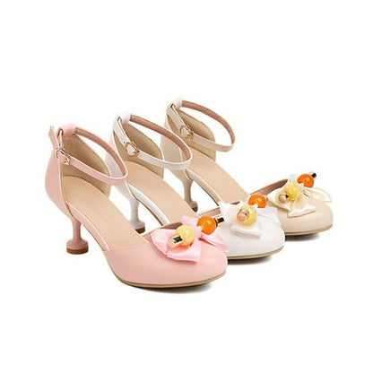 Women's Bow Tie Mary Jane HighHeels Sandals