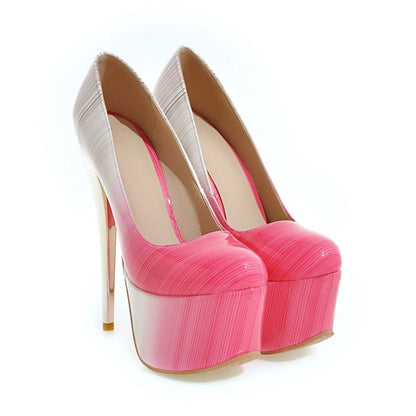 Club Platform Pumps High Heels Wedding Shoes