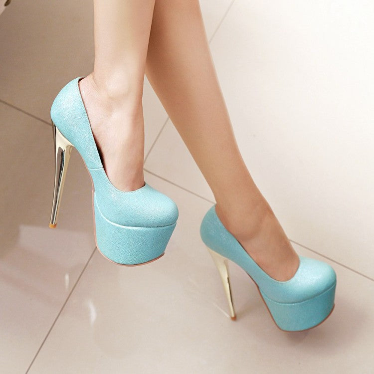 Sexy Nightclub Super High Heel Stiletto Heel Platform Pumps