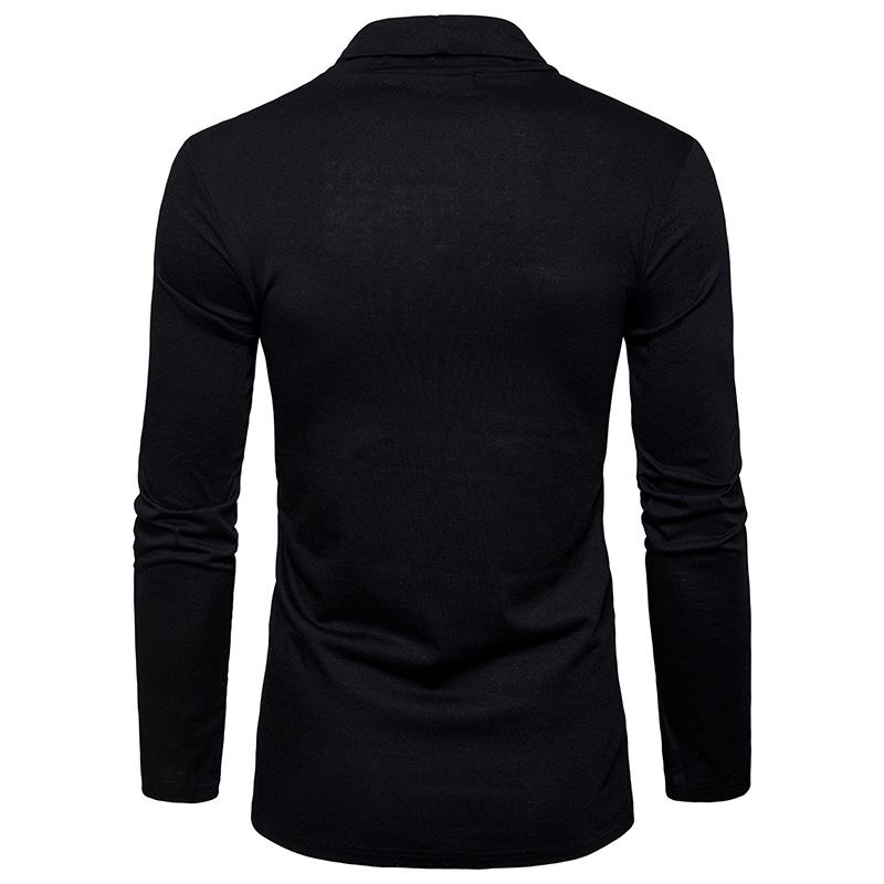 Men's Fashion Basic Long Sleeves Turndown Shawl
