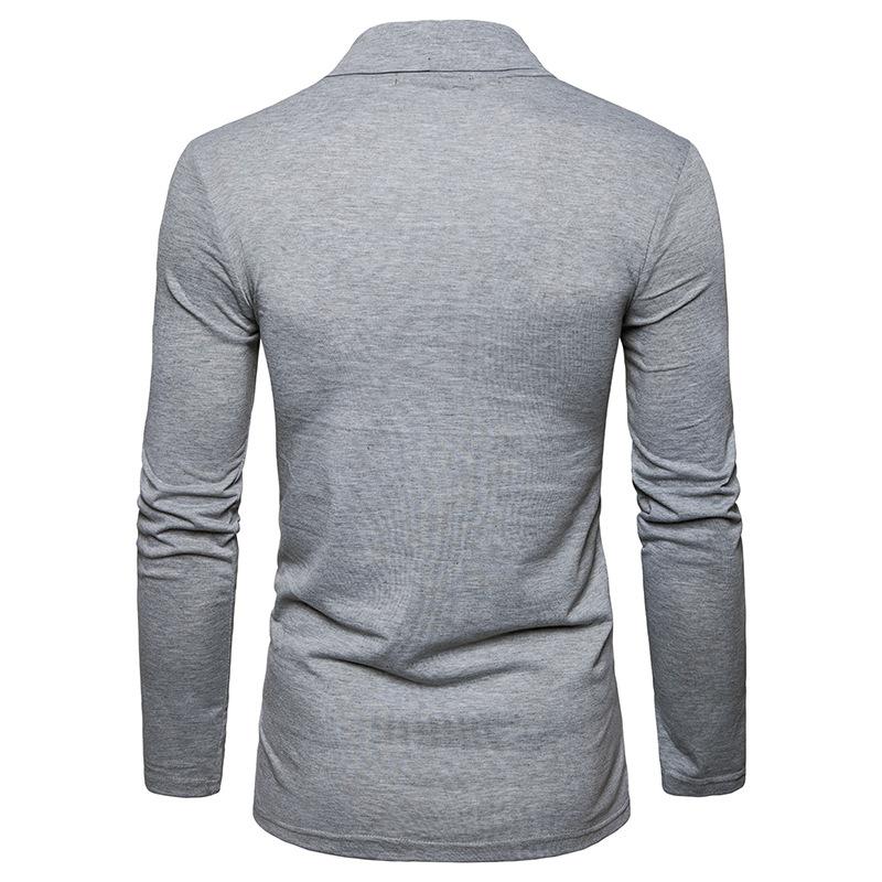 Men's Fashion Basic Long Sleeves Turndown Shawl