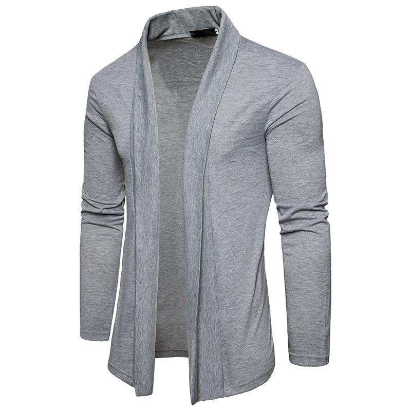 Men's Fashion Basic Long Sleeves Turndown Shawl