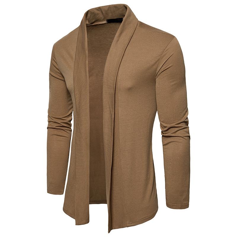 Men's Fashion Basic Long Sleeves Turndown Shawl