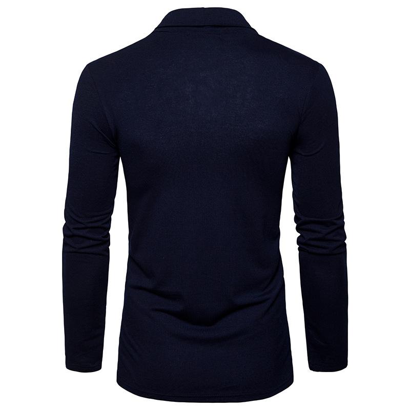 Men's Fashion Basic Long Sleeves Turndown Shawl