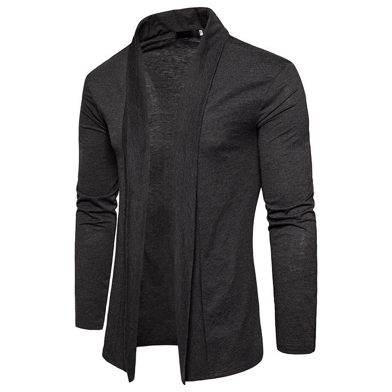 Men's Fashion Basic Long Sleeves Turndown Shawl