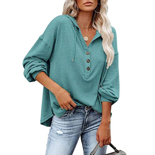 Womens Button Cardigan Solid Color Long Sleeve Sweater