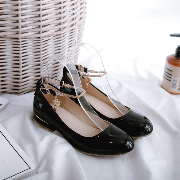 Women's Square Low Heels Shoes