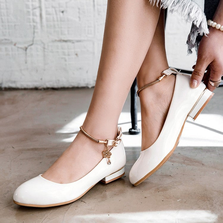 Women's Square Low Heels Shoes