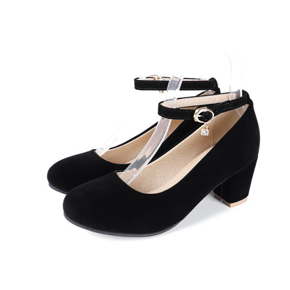 Ankle Strap Women Pumps Shoes Woman 7644