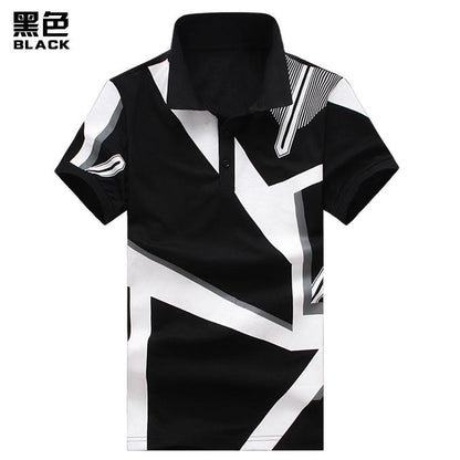 Men's Geometric Printing Short Sleeves T-shirt