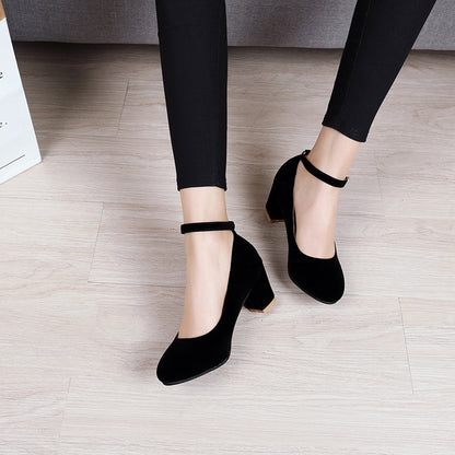 Ankle Strap Women Pumps Shoes Woman 7644