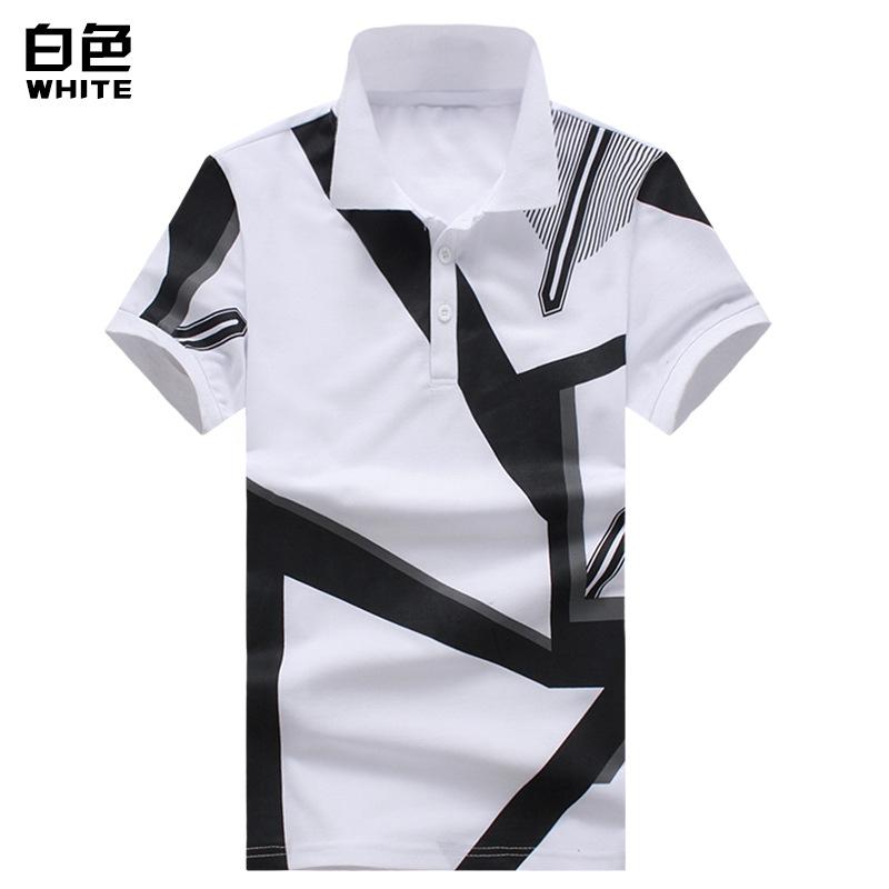 Men's Geometric Printing Short Sleeves T-shirt