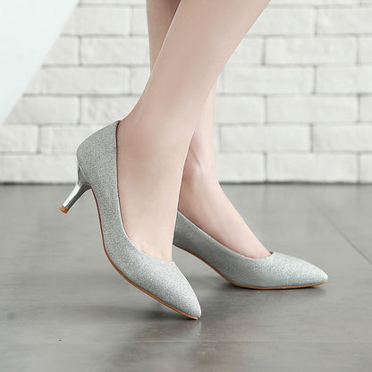 Wedding Shoes High Heel Shallow Mouth Women Pumps