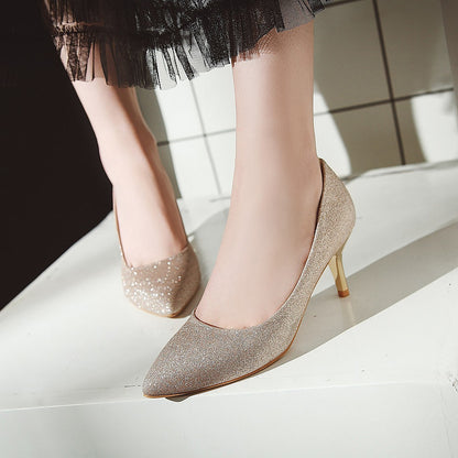 Wedding Shoes High Heel Shallow Mouth Women Pumps