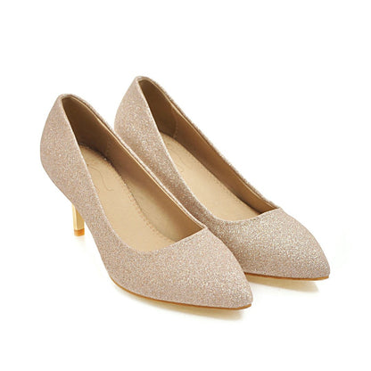 Wedding Shoes High Heel Shallow Mouth Women Pumps