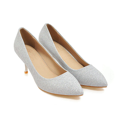 Wedding Shoes High Heel Shallow Mouth Women Pumps