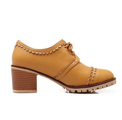 Lace Up Oxfords Women Casual Shoes