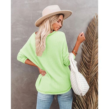 Womens Bat Sleeve Long Sleeved Top