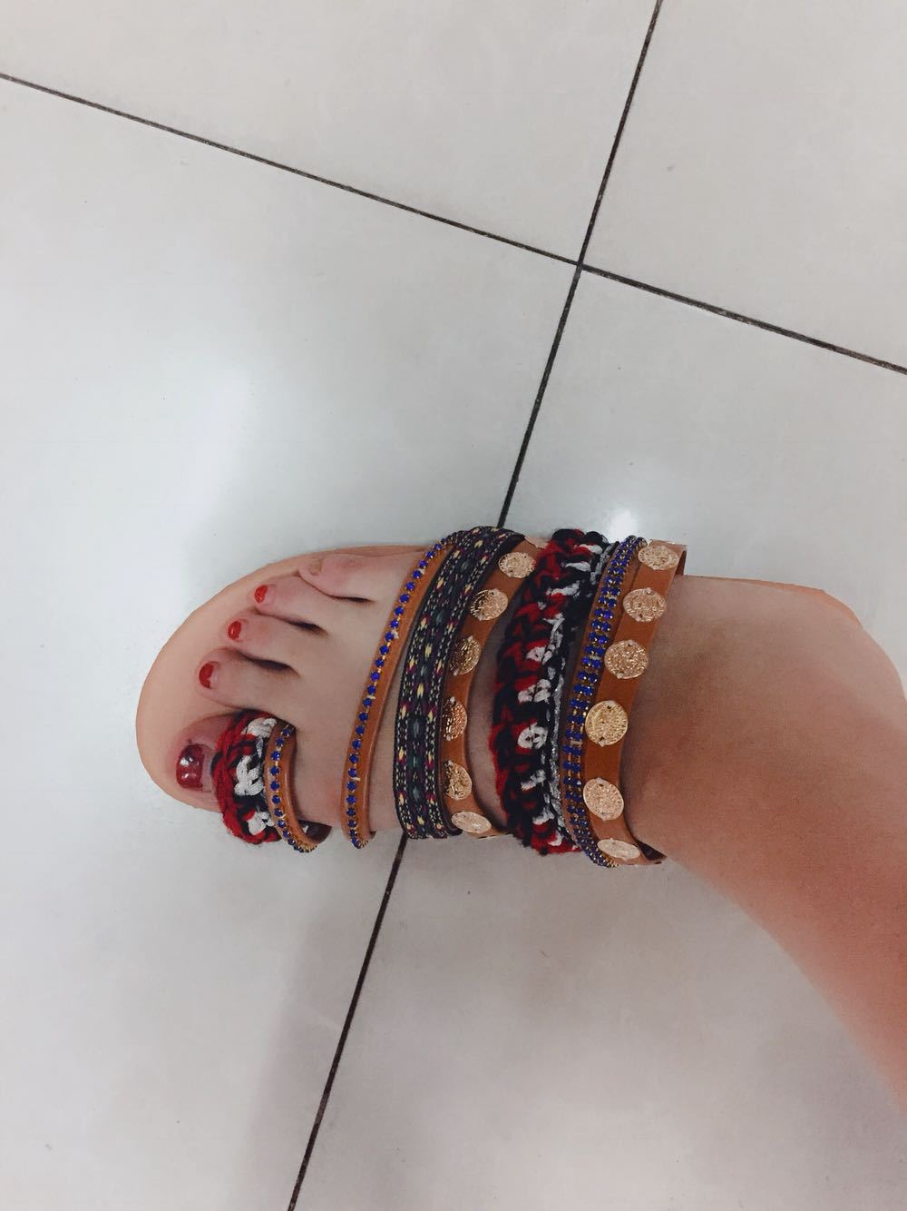 Women Summer Beach Sandals Flats Slides Shoes