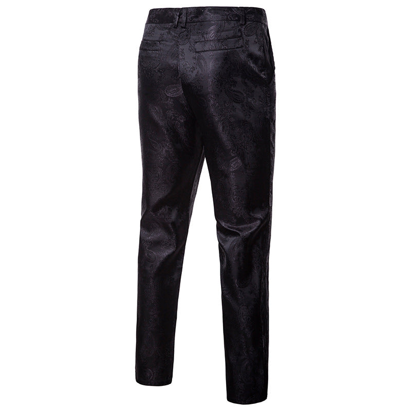 Men's Sequins Slim Trousers Pants