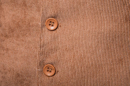 Men's Corduroy Single Breasted Tough Guy Suit Vest