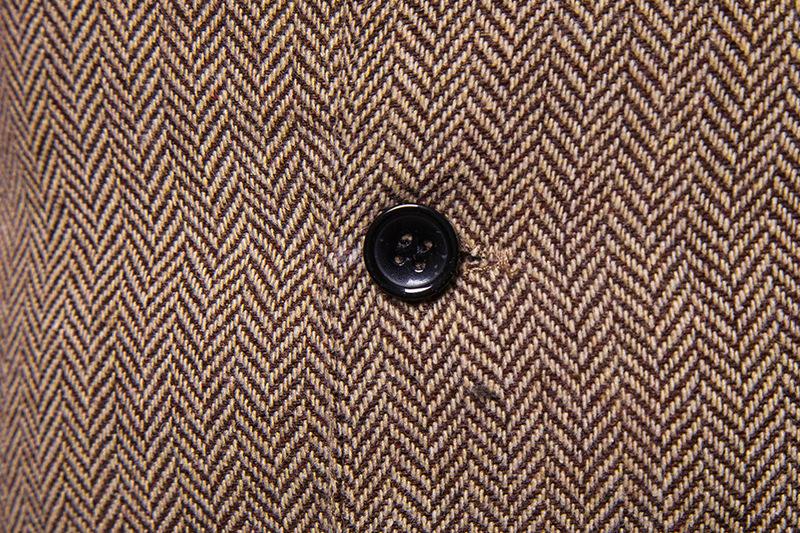 Men's Woollen Single Breasted Tough Guy Suit Vest
