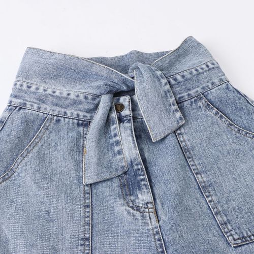 Snowflake High Waist Inelastic Denim Pant Women Jeans