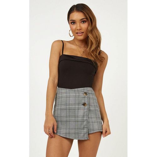 High Waist Plaid Daily Short Loose Women Skirts