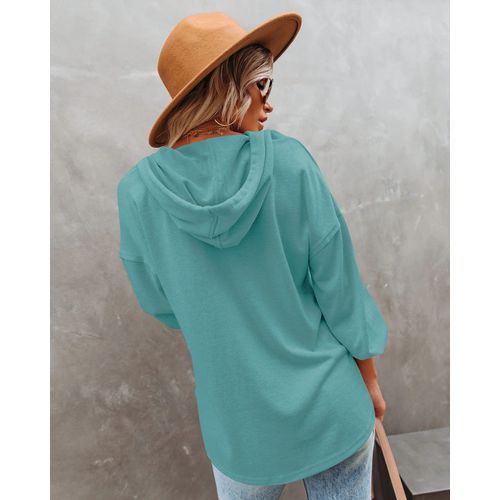 Womens Button Cardigan Solid Color Long Sleeve Sweater
