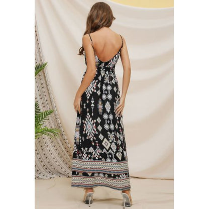 Printed High Waist Holiday Women's Dresses