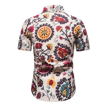 Men's Hawaii Casual Turndown Short Beach Shirts