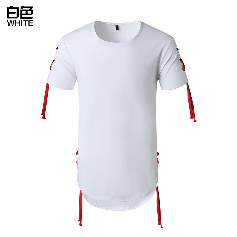 Men's Trend-Setters Hip-Hop Long Round Neck T-shirt