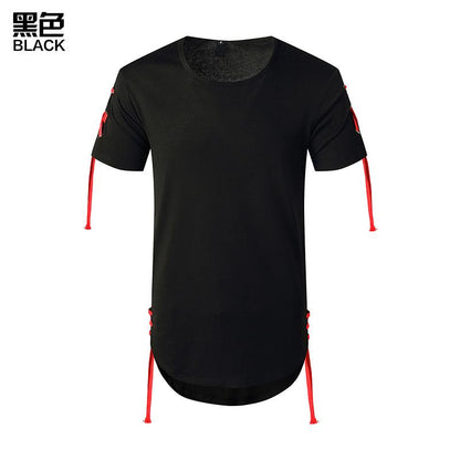 Men's Trend-Setters Hip-Hop Long Round Neck T-shirt